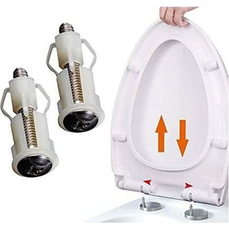 Pack of 2 Toilet Lid Expansion Screws Toilet Lid Fixing Toilet Seat Screws Fixing Set Toilet Lid Replacement Parts-RAPANDA (1/5)