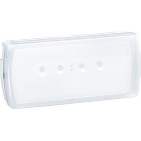 Luz de emergencia permanente/no permanente URA21Led PLUS de Legrand 100Lm