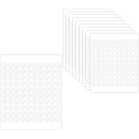 1000 Stück doppelseitiges Klebeband, transparent, rund, Klebepunkte, abnehmbarer Mehrzweck-Klebeaufkleber, keine Spuren, für Party, Heimwerken, Heimdekorationen (6 mm)