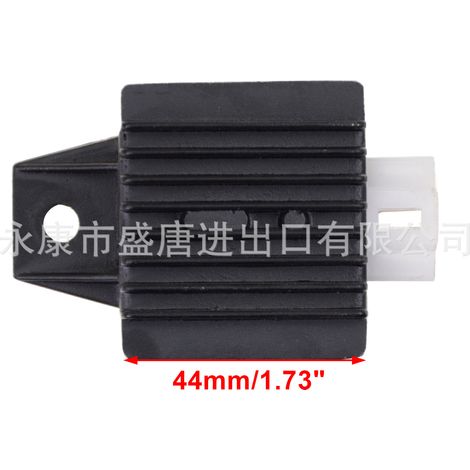 Kleiner 12V-Vollwellengleichrichter, 4-poliger Vollwellen-DC-Adapter für Motorradroller, Go-Karts, Elektromotorräder und Geländefahrzeuge. (1/4)