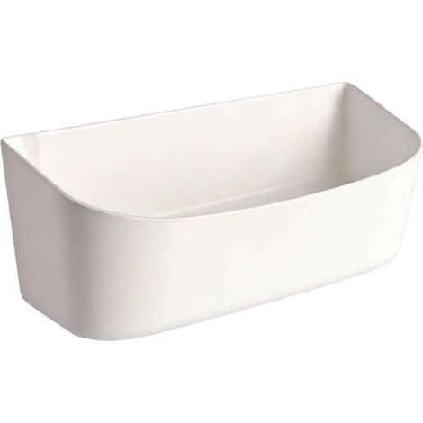 Boîte de rangement multi-usage pour camping-car, bateau, yacht, camion, camping-car, récipient compact en plastique pour espaces étroits, articles de toilette, accessoires, blanc