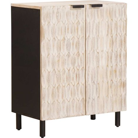 Sideboard Weiße gewaschene Oberfläche 60 x 33 x 75 cm vidaXL