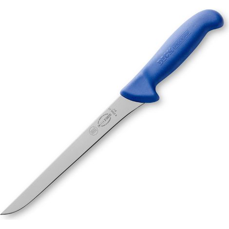Ausbeinmesser, gerade, schmal, steif, 21 cm, blauer Schwanz