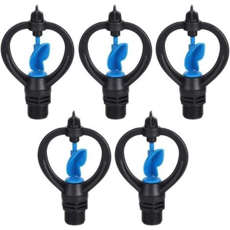 5 pièces arroseurs de pelouse Jardin pelouse arroseurs à Turbine en Plastique arroseur de Jardin Buses d'arrosage Outils d'irrigation (1/4)