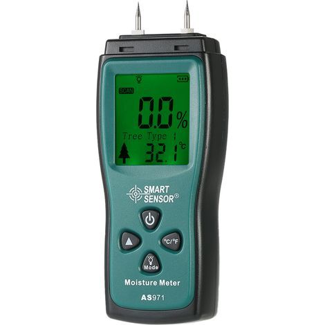 Probador de humedad digital para madera , detector de humedad, medidor de humedad para madera (1/5)