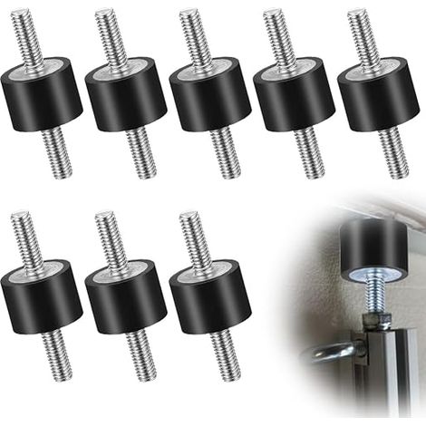 M6 Rubber Silent Block, Silent Block M6 Double Ends Screw Absorber Anti Vibration Dampers for Silentblock Bobbins Car Engines 20 x 15, M618 (1/3)