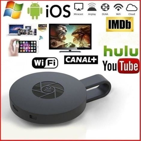 1080p Dongle d'affichage sans fil, adaptateur compatible HDMI, récepteur de télévision Portable, WiFi 2.4G, 1 (1/4)
