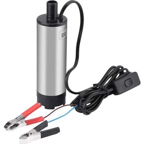 Pompe Submersible 51 mm, Pompe à Eau DC 12 V Autoamorçante, Pompe Submersible en Acier Inoxydable 30 L/Min Pompe de Transfert de C (1/5)
