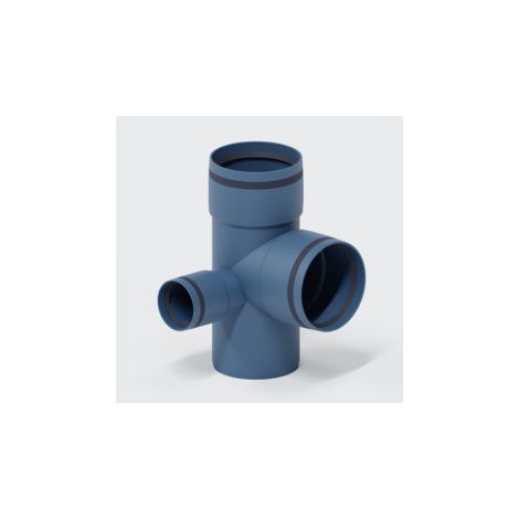 PoloPlast POLO KAL XS Doppelabzweig DN 90/50/90, 87,5 Grad, Eck (1/5)