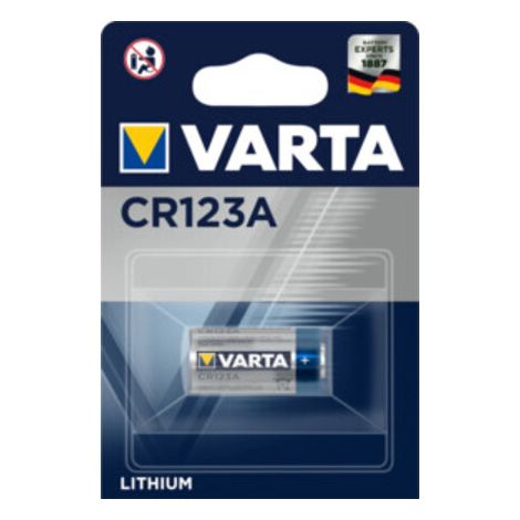 Varta Batterie Prof.Lithium 3 V CR123A 1480 mAh CR17345 6205 1 St./Bl.