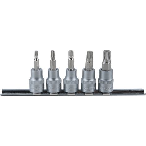 KS Tools 3/8" Bit-Stecknuss-Satz XZN, 5-tlg, M4-M10 - 911.3923 (1/2)