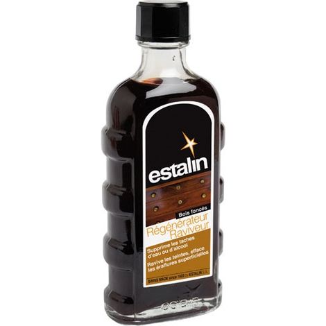 Régénérateur pour bois foncé 125ml – Ravive les teintes – Supprime les taches d'eau et d'alcool – Efface les éraflures superficielles – Estalin (1/3)