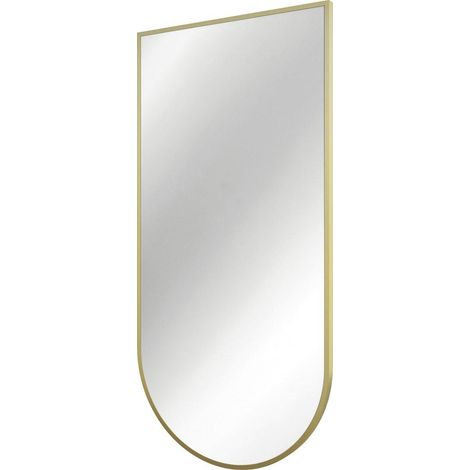 Deante Silia Badspiegel gebürstetes Gold 80x58x110 cm