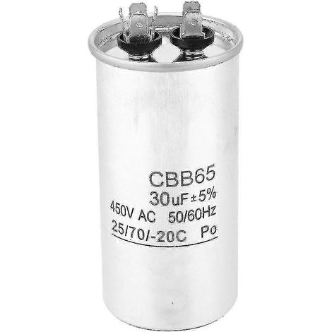 Condensateur de démarrage 30 µF 450 V CBB65 pour compresseur (1/5)