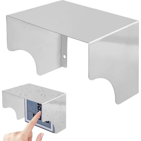 Coperchio in acciaio inox impermeabile, efficace per proteggere interruttori e prese da esterno (125 mm)