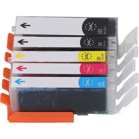 Lot de 5 cartouches d'encre pour imprimante PIXMA TS705 - Recharge d'encre haute qualité pour impression fluide (1/5)