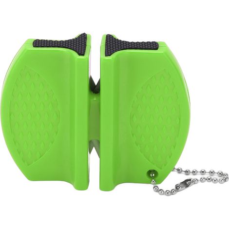 Aiguiseur de Couteau de Poche Mini Portable Double Face Multifonction pour Randonnée et Camping (1/5)