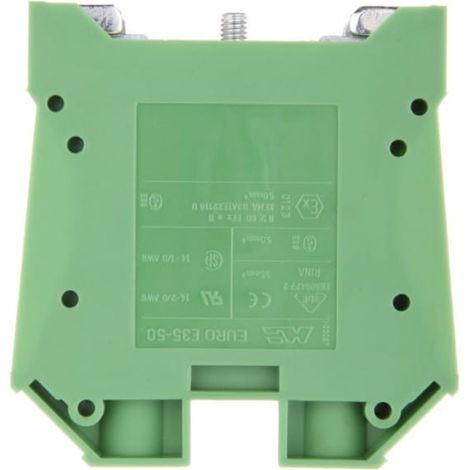 Connettore di protezione per binario 35/50mm2 verde-giallo 35/50 43457