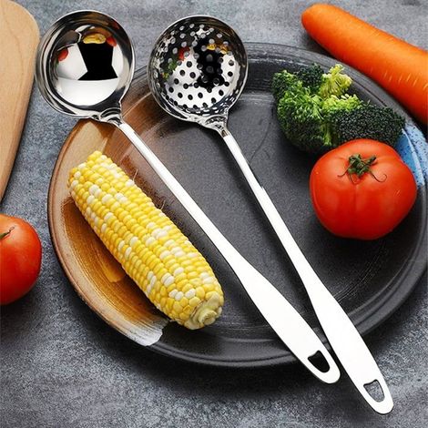 Cuillère à soupe - Ulisem - Acier inoxydable - Finition miroir - Ensemble de 2 pièces (1/5)