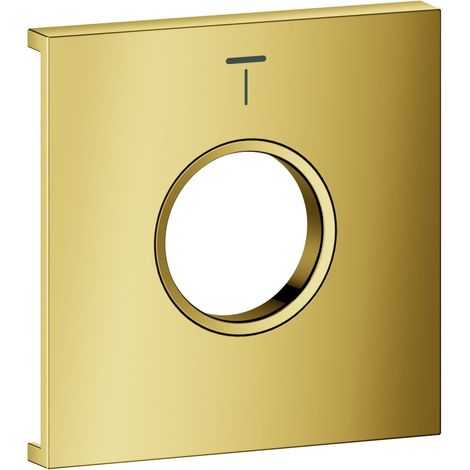 Grohe Grohtherm Aqua Tiles Metallplatte, Symbol Kopfbrause 4 für Grohtherm Aqua Tiles UP-Thermostate, Cool Sunrise, 107172GL00 (1/3)