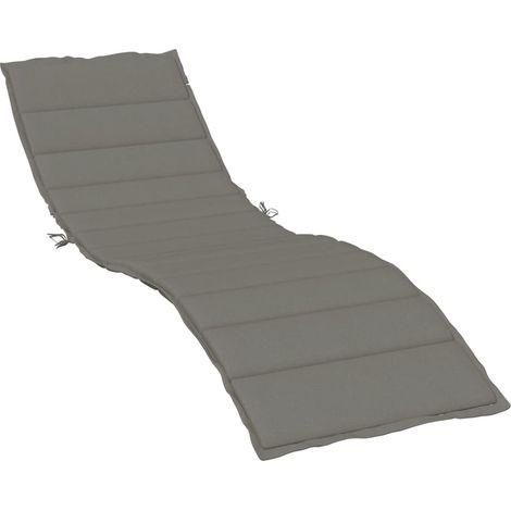 Maison Exclusive - Cuscino per Lettino Prendisole Grigio Scuro Mélange 200x60x4 cm (1/5)