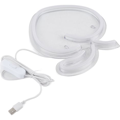 Lampe Néon Forme Pêche, Décoration Murale LED USB pour Chambre, Salon, Fête, Bureau, Magasin, Lumière Douce (1/5)