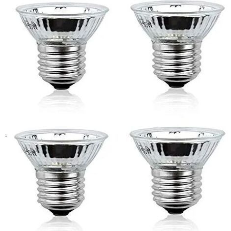 50W E27 Lampe Chauffante UVA+UVB Ampoule à Spectre Complet Dimmable 220-240V Bronzer Ampoule pour Reptiles Amphibiens Lézard (Lot de 4, Blanc Chaud 2700K) (1/5)