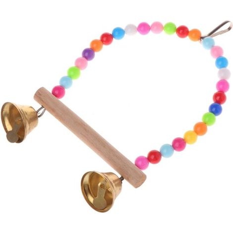 - Balançoire pour cage à oiseaux - Jouets pour oiseaux - Décoration pour cage à oiseaux - Jouets pour canaris - Jouets pour perruches - Jouets pour animaux (1/3)