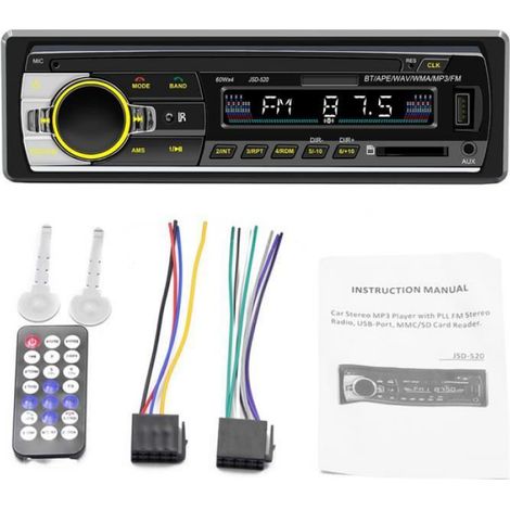 Autoradio Bluetooth - - Double Din - 60W - Double Bluetooth - Écran capacitif (1/3)