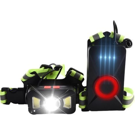 Lampe pectorale Running, Lampe Course a Pied étanches IPX4, Lampe de Poitrine de Course Ultra Lumineuse USB Rechargeable Lampe pectorale avec 2 Modes d'éclairage (1/5)