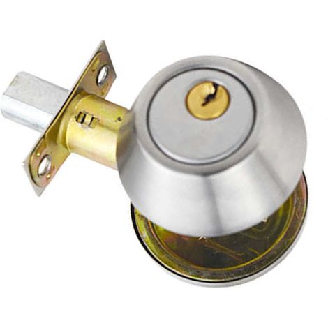 Chiave per pomello della porta, pulsanti di bloccaggio su un solo lato per bagno (argento).