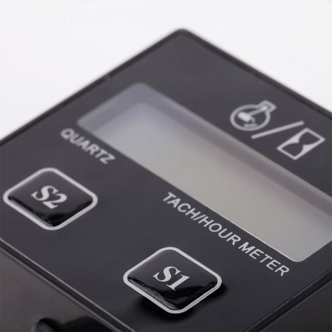 Compte-tours/affichage horaire LCD, adapté aux motos et véhicules tout-terrain à moteur à essence 2/4 temps à bougie d'allumage. (1/5)