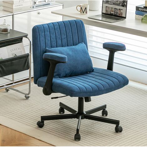 Silla escritorio giratoria regulable con reposabrazos OKMYHOME (1/3)