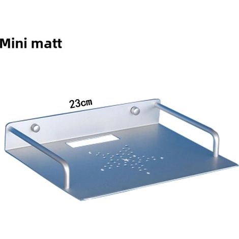 Support mural en aluminium Jiesite pour décodeur TV, support de rangement pour routeur, noir (mini support pour décodeur en aluminium compact) (1/5)