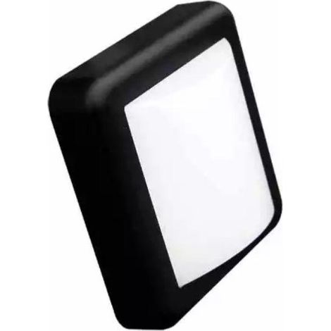 Applique Murale LED 4W Noire Carrée IP65 - Blanc Neutre 4000K - 5500K - SILAMP