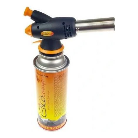 Soplete de gas Elico RK-3110 con gas 220g, ideal para cocina y soldadura ligera, encendido piezoeléctrico, llama ajustable, portátil, seguro y recargable para uso prolongado