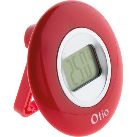 Thermomètre digital intérieur - Rouge - Otio (1/3)