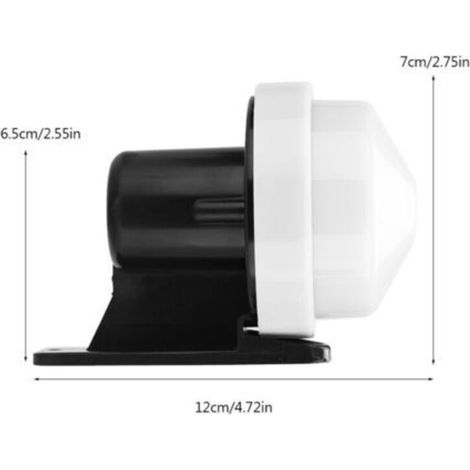 Interrupteur de Lampe de Jardin Extérieur Haute Sensibilité, Allumage Automatique On/Off, 230V AC