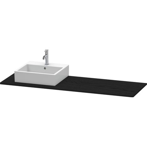 Duravit XSquare Konsole, 1 Ausschnitt links, 1600x16x550mm,