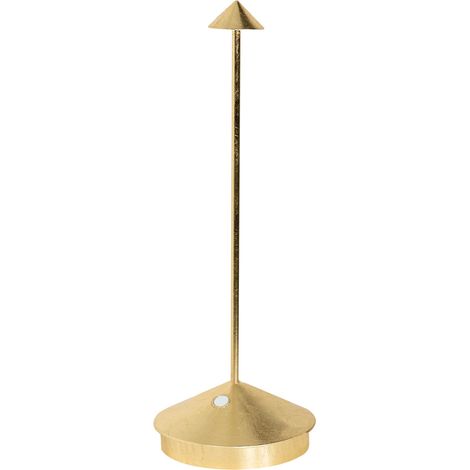Lampada a led da tavolo Pina Pro Foglia oro ricaricabile e dimmerabile senza fili Zafferano 2200-2700-3000K (1/5)