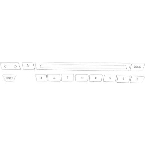 Lot de 13 autocollants de protection pour boutons de commutateurs de voiture, en alliage d'aluminium, pour BMW X5 et X6 (2015-2018) (1/4)