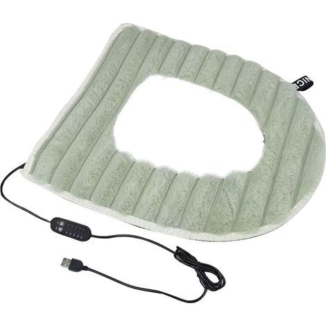 [JAMAIS UTILISÉ] Housse de siège de toilette chauffante USB 5 V 2 A - Température constante réglable - Coussin réutilisable (1/4)