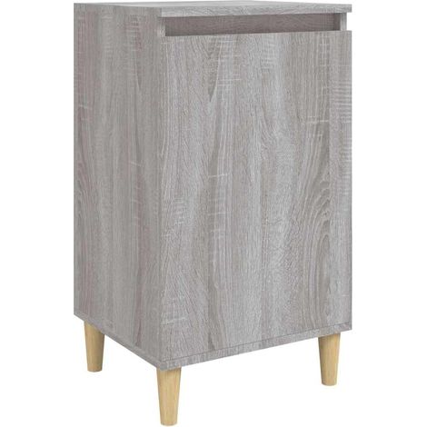 Table de chevet étroite, Table d'appoint sonoma gris 40x35x70 cm bois d'ingénierie SH5918 (1/5)