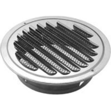 Grille d'aération VMC Ø 200 mm – Acier inoxydable 304 – Persienne avec maille d'écran – Installation facile au mur ou plafond (1/4)