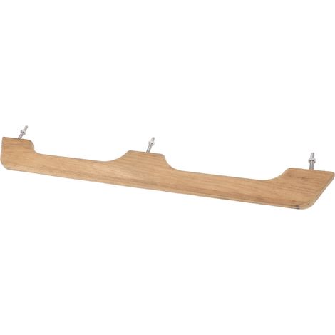 Corrimano in teak da 22 pollici con 2 anelli, maniglia di presa in legno robusta e resistente alla putrefazione per barca, camper nautico. (1/4)