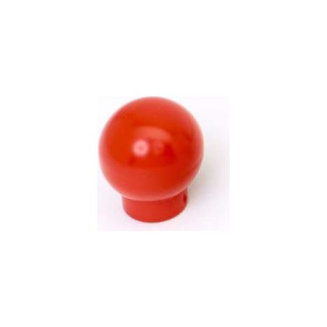 Pomolo sfera  in plastica rossa 20 mm