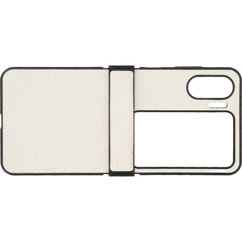 Étui à rabat pour Oppo Find N2 Flip blanc, résistant à l'usure, parfaitement ajusté et orné de paillettes. Facile à nettoyer. (1/5)