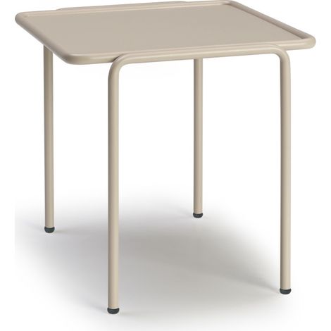 Table d'appoint, Table d'appoint métal outdoor indoor, 41 x 41 cm Beige en Metal, Scab design (1/5)