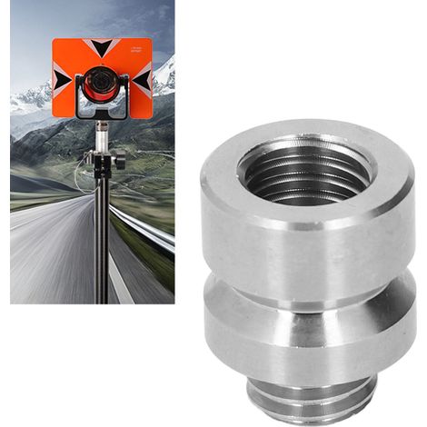 Connecteur de base pour station totale GPS/RTK AD-E03, filetage 5/8"-11, longueur 22 mm, compatible avec les prismes, les stations totales RTKI, les tiges de centrage et les bases. (1/5)