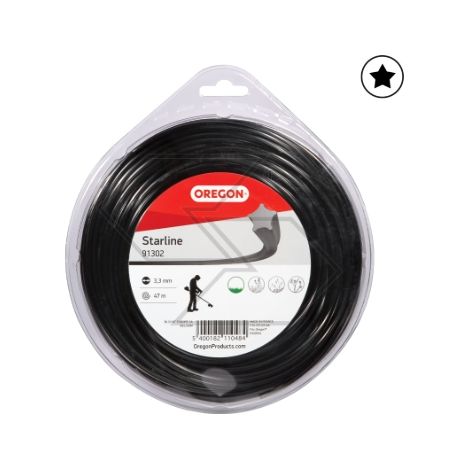 Valva filo per decespugliatore OREGON sezione stellare Ø 3,3 mm lunghezza 47 m